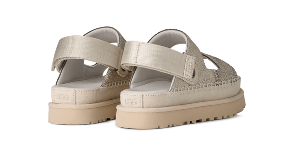 UGG Goldenstar Crackle Glide Sandal Crackle White (Women's)