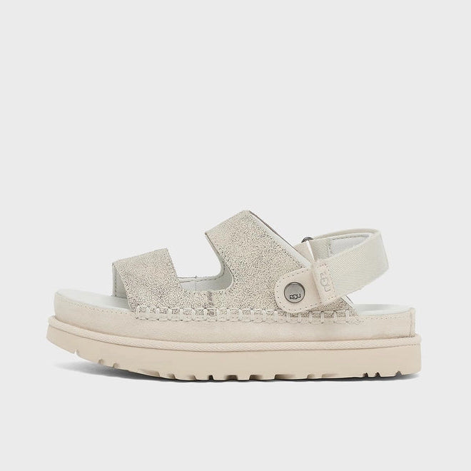 UGG Goldenstar Crackle Glide Sandal Crackle White (Women's) Snrkickz