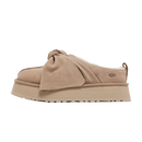 UGG Platform Slip-On Bow Slipper Sand (Women's) (1176290-SAN) | Snrkickz
