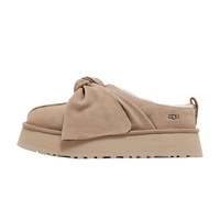 UGG Platform Slip-On Bow Slipper Sand (Women's) (1176290-SAN) | Snrkickz