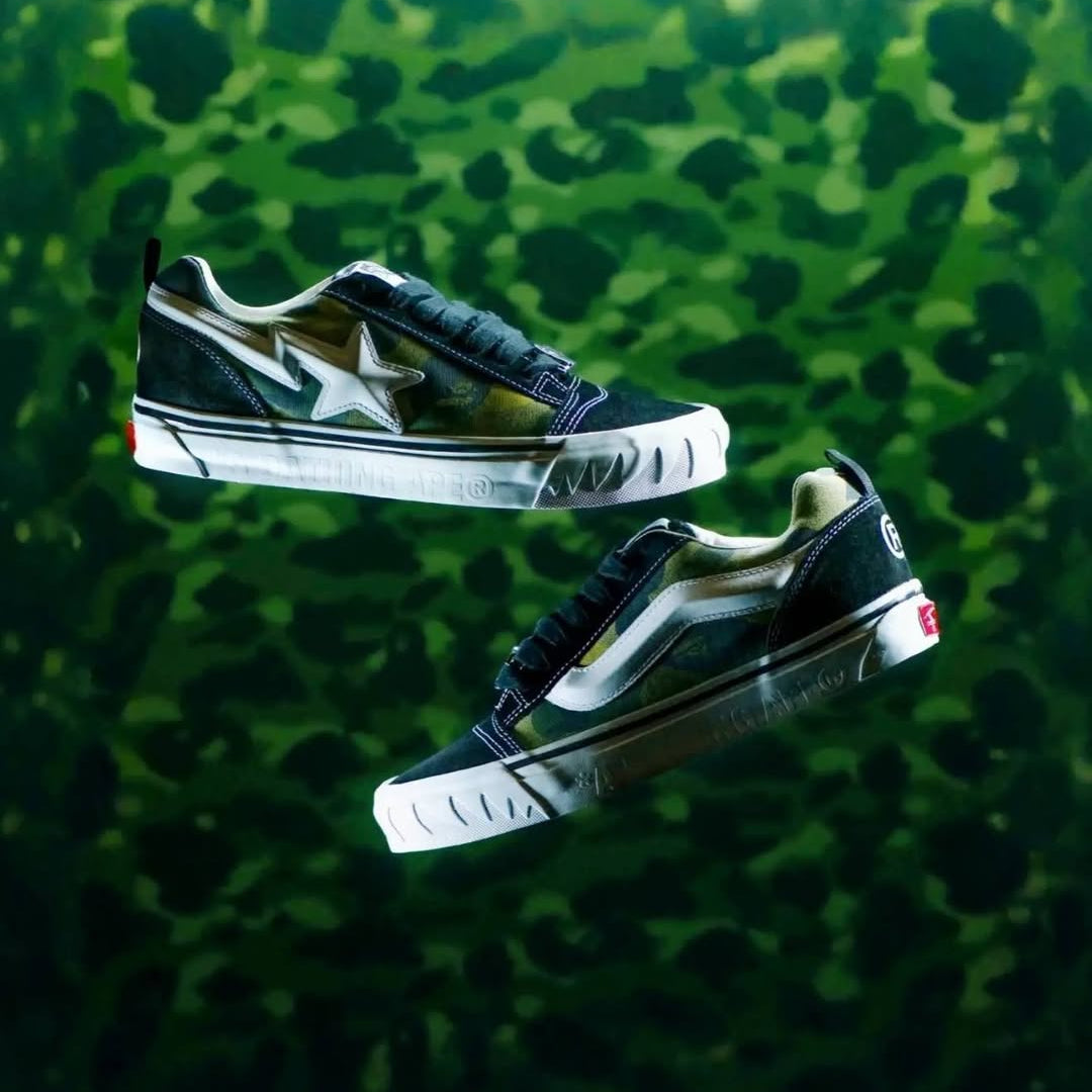 Vans Knu Skool Bape Camo Green