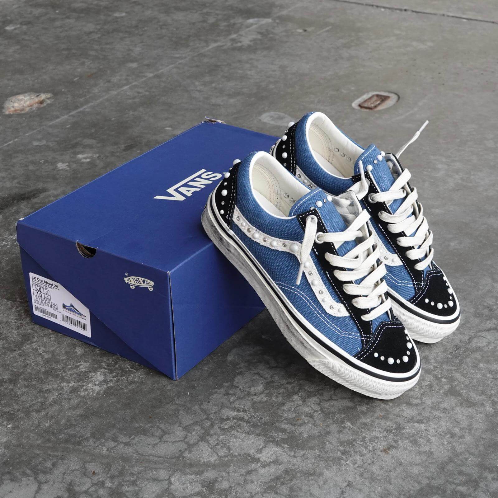 Vans LX Old Skool 36 Pearlized Pack Black Navy (VN000E8VYA6) | Snrkickz