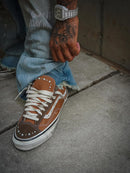 Vans LX Old Skool 36 Pearlized Pack Vintage Cocoa Brown (VN000E8VFST) on feet