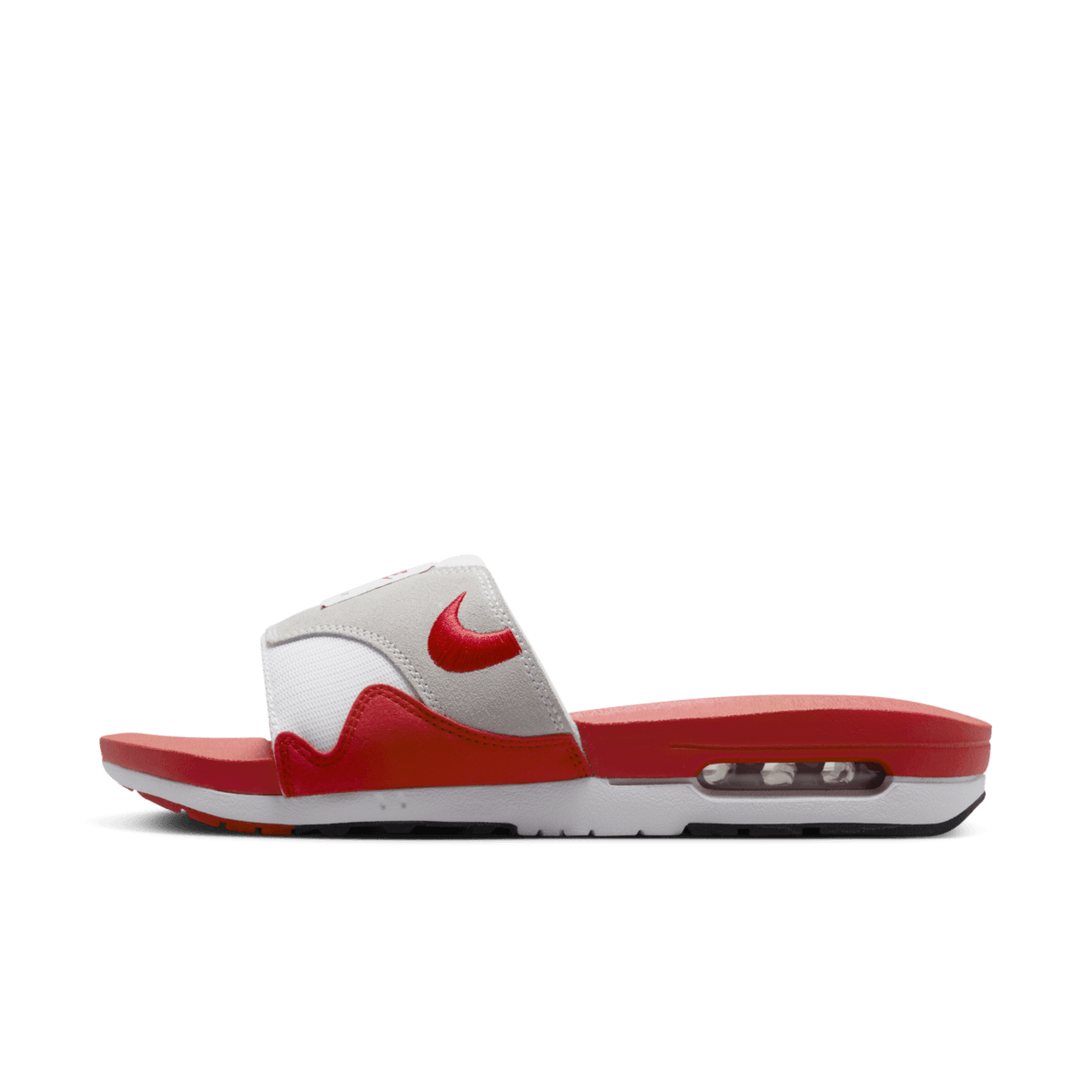 Nike Air Max 1 Slide Weiß Universität Rot