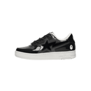 A Bathing Ape Bape Sta Icon Low Black Grey Patent - SnrKickz
