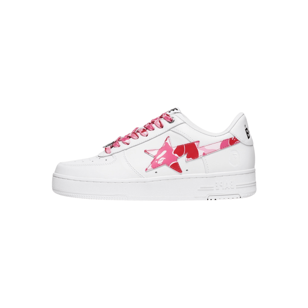 A Bathing Ape Bape Sta Low ABC Camo White Pink