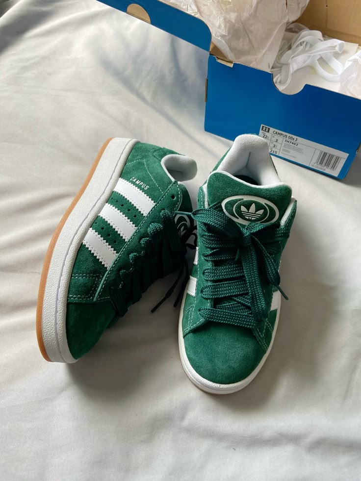 Adidas Campus 00s Dunkelgrün Weiß (Kinder)