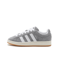 adidas Campus 00s ‘Grey Three/Footwear White’ – strak silhouet met zachte grijze suède bovenwerk en wollige Cloud White 3-Stripes 