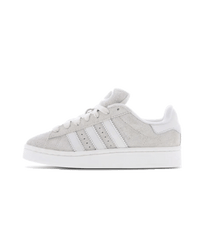 adidas Campus 00s GS Light Grey/White – Grade School pasvorm in zachte Light Grey suède met minimalistische Cloud White overlays
