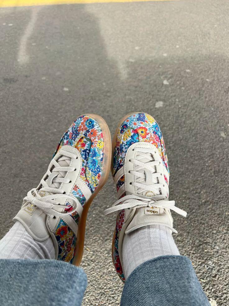 Adidas Gazelle Indoor Liberty London Floral Embroidery