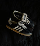MN-SAMBA-WB-CB adidas Samba Nylon Wales Bonner Core Black – close-up nylon upper in diep zwart en subtiele 3-Stripes