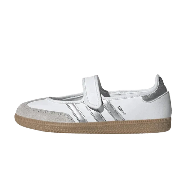 adidas Samba Jane White Silver Metallic (Women's)