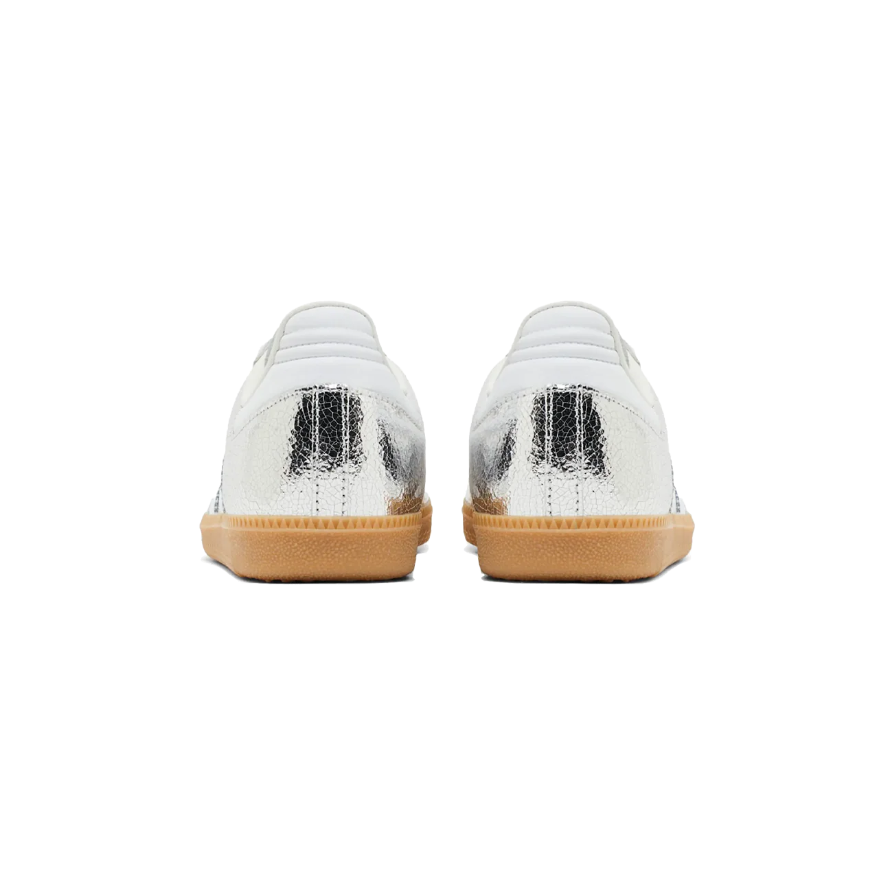 adidas Samba OG Silver Metallic Cracked Leather
