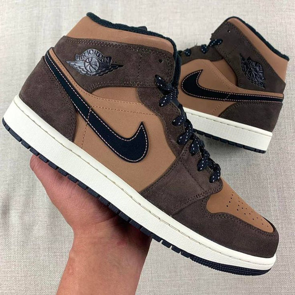 Air Jordan 1 Mid Dunkle Schokolade