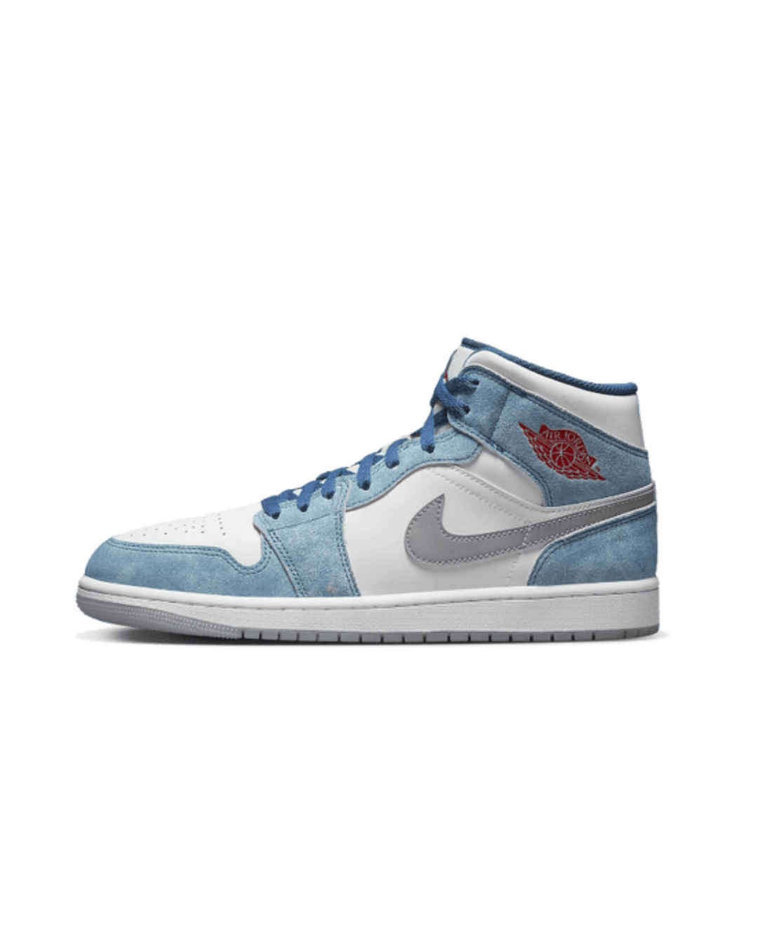 Air Jordan 1 Mid French Blue Fire Red