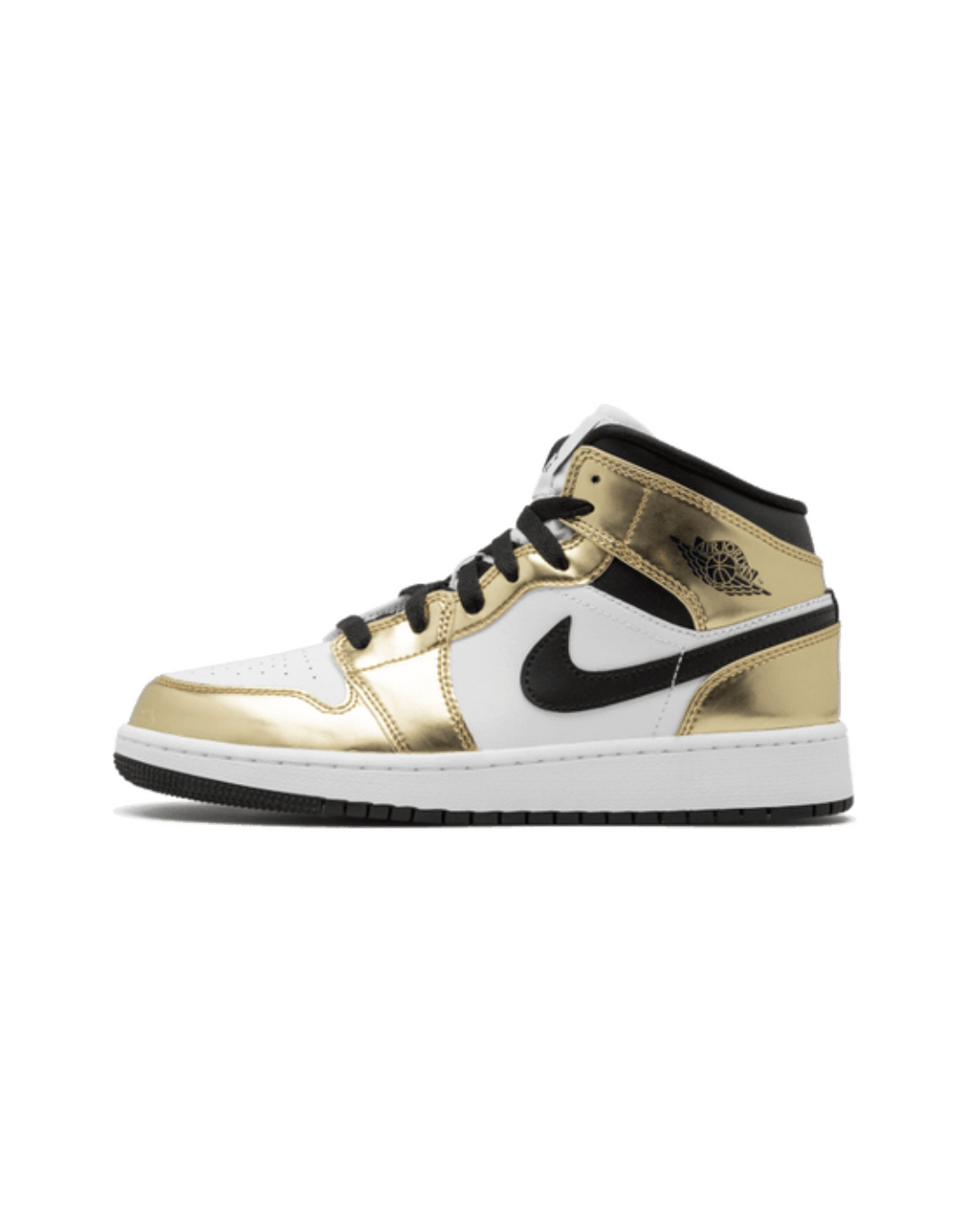 Air Jordan 1 Mid White Metallic Gold (GS)
