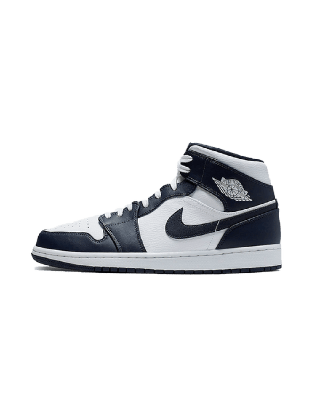 Air Jordan 1 Mid White Metallic Gold Obsidian