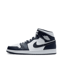 Air Jordan 1 Mid White Metallic Gold Obsidian