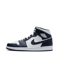 Air Jordan 1 Mid White Metallic Gold Obsidian