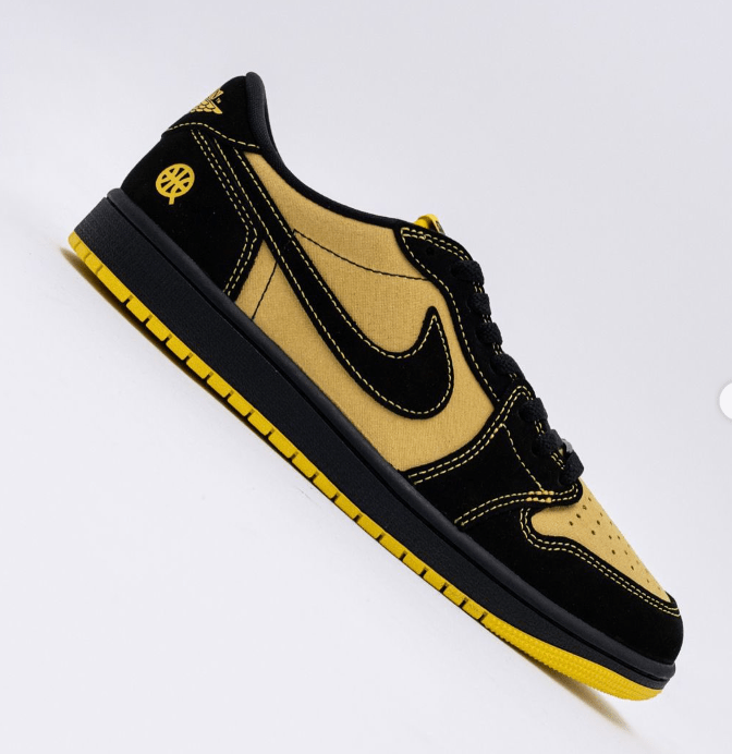 Air Jordan 1 Retro Low OG Quai 54 Black Tour Yellow Red