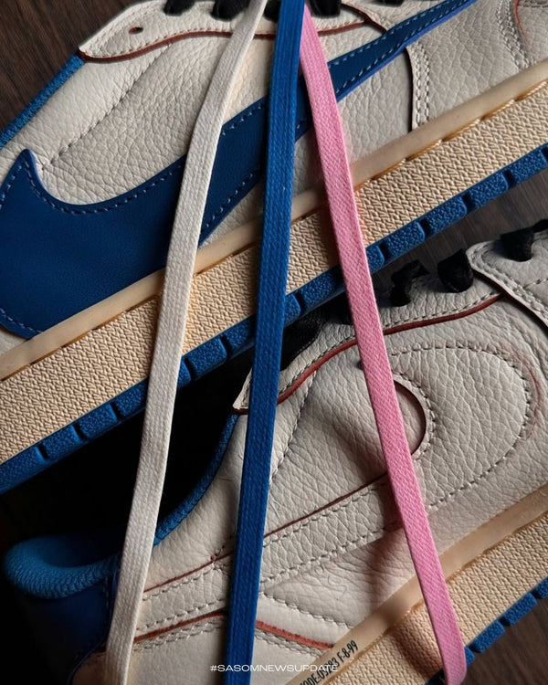 Air Jordan 1 Retro Low OG SP Fragment x Travis Scott Sail Military Blue