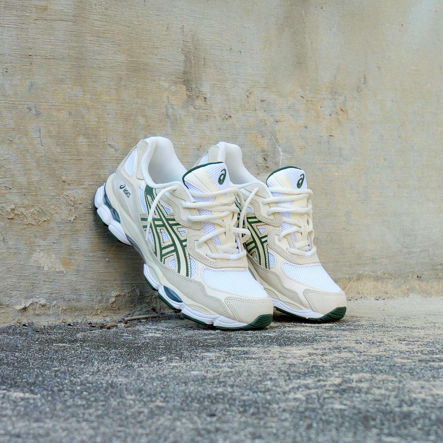 ASICS Gel-NYC Ivory Forest Night  Style 1203A383-750  Colorway Ivory/Forest Night Snrkickz 3