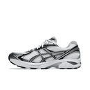 ASICS GT-2160 White Pure Silver 1203A796-100 zijaanzicht met wit mesh, pure silver overlays en gestroomlijnd retro running silhouet

