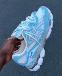 Double Laced Asics | Asics Veters lichtblauw