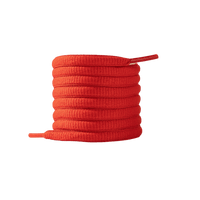 Rode Asics Veters voor je sneakers. Ovale rode veters, Double laces. 