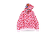 BAPE ABC Camo Shark Full Zip Hoodie Pink