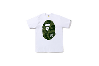 BAPE Color Camo Big Ape Head Tee White/Green Snrkickz