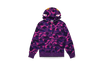 BAPE Farb-Camo Shark Full Zip Hoodie Lila