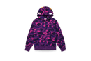 BAPE Color Camo Shark Full Zip Hoodie Purple Snrkickz