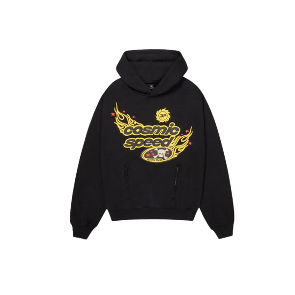 Broken Planet Cosmic Speed Kapuzenpullover Mitternachtsschwarz