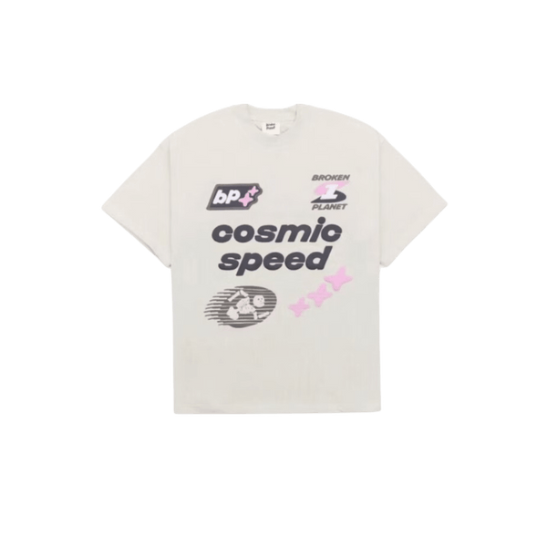 Broken Planet Cosmic Speed T-Shirt Knochenweiß