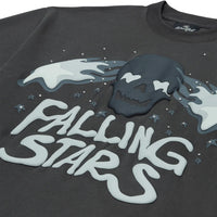 Broken Planet Falling Stars T-Shirt Soot Black