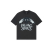 Broken Planet Falling Stars T-Shirt Soot Black