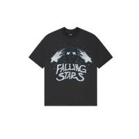 Broken Planet Falling Stars T-Shirt Soot Black
