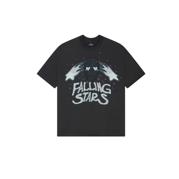 Broken Planet Falling Stars T-Shirt Rußschwarz