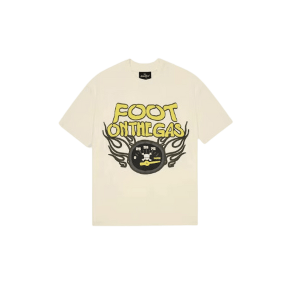 Broken Planet Foot On The Gas T-Shirt Vanilleweiß