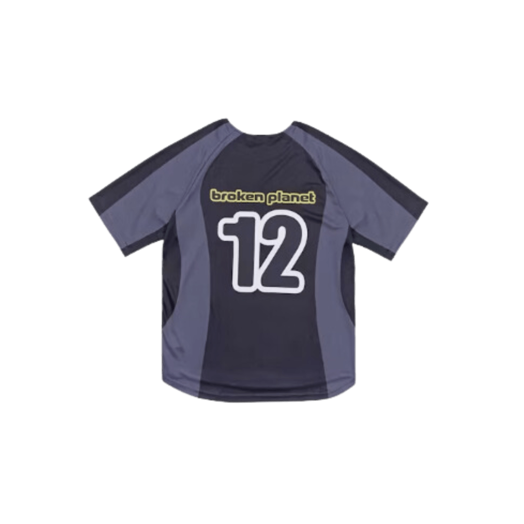 Broken Planet Football Jersey Black/Grey