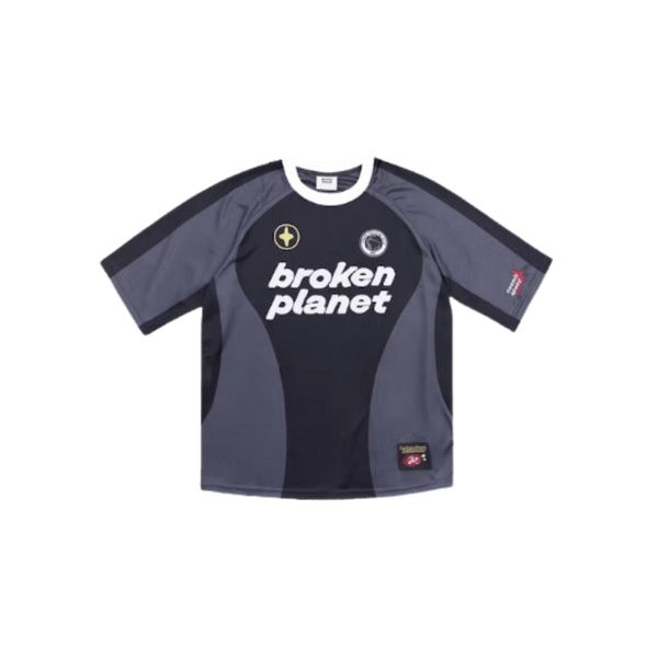Broken Planet Football Jersey Black/Grey (SS23) | Snrkickz