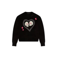 Broken Planet Hearts Are Made To Be Broken Knit Sweater Midnight Black