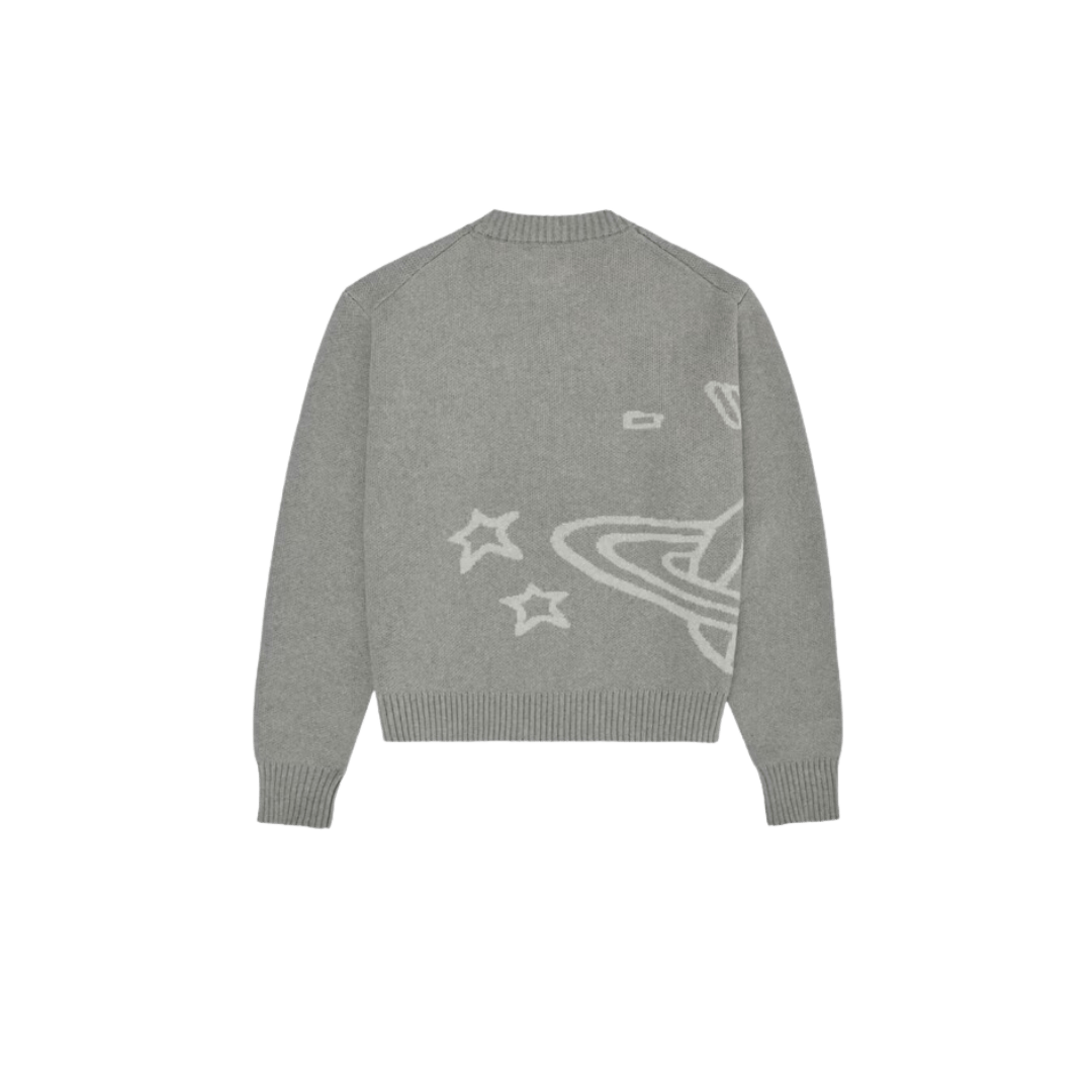 Broken Planet Knit Sweater Heather Grey