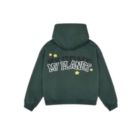 Broken Planet My Planet Zip Up Hoodie Green