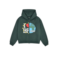 Broken Planet My Planet Zip Up Hoodie Green