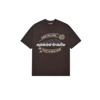 Broken Planet Space Trails T-shirt Mocha Brown