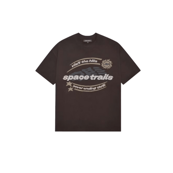 Broken Planet Space Trails T-Shirt Mokka Braun