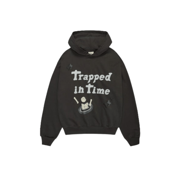 Broken Planet Hoodie Gefangen in der Zeit Rußschwarz