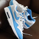 Nike Air Max 1 White University Blue - SnrKickz